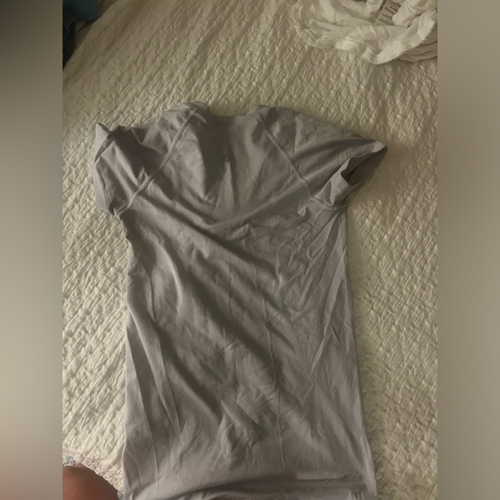 Purple lululemon swiftly tech short sleeve